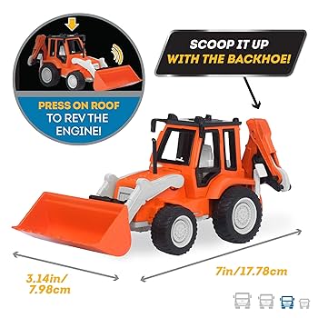【新品未使用】働く車　トラクター　ショベルカー　パトカー はたらくくるま 消防車 トラクター ショベルカー パトカーが活躍